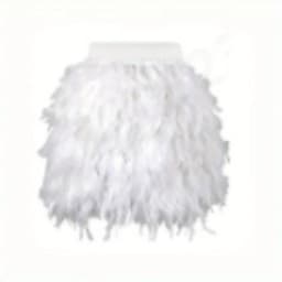 Carnival Feather Bottom Skirt Asymmetric Tassel Party Skirt Dance Performance and Music Festival Stage Performance Costume