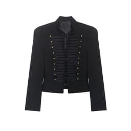 Women's Jacket Short Blazer Rope-Braided Decoration Gold Button Epaulette Women's Wear 2026 Spring Coat