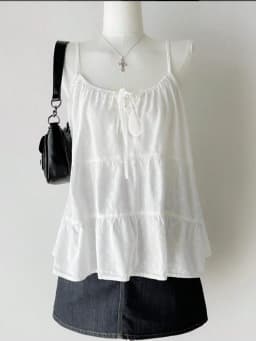 Stylish Women's Summer Polka Dot Jacquard Camisole