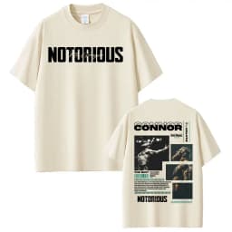 Limited Connor Mcgregor The Notorious Graphic Tee Shirt Men Women Fashion Retro Classic T Shirt Casual Cotton Oversized T Shirts