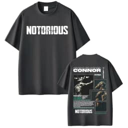 Limited Connor Mcgregor The Notorious Graphic Tee Shirt Men Women Fashion Retro Classic T Shirt Casual Cotton Oversized T Shirts