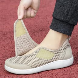 Wide Box Open Shoes for Elderly Adjustable Diabetic Shoes for Swollen Foot Wide Hallux Valgus Bunion Orthopedics Men Women