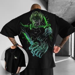 2026 One Piece Zoro Luffy Anime Printed pure Cotton T-shirt American Men's and Women's Summer Breathable Sports Round-neck Top