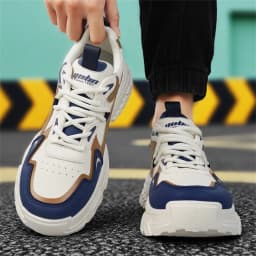 2026 Spring New Men's Sports Shoes with Height-Increasing Thick Soles, Breathable and Versatile, Korean-Style Trendy Running Shoes Suitable for Outdoor Activities