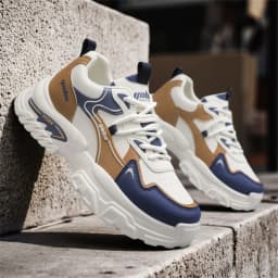 2026 Spring New Men's Sports Shoes with Height-Increasing Thick Soles, Breathable and Versatile, Korean-Style Trendy Running Shoes Suitable for Outdoor Activities