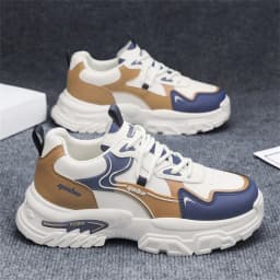 2026 Spring New Men's Sports Shoes with Height-Increasing Thick Soles, Breathable and Versatile, Korean-Style Trendy Running Shoes Suitable for Outdoor Activities