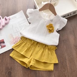 New Fashion Baby Clothes Suit Summer Children Girls Vest Shorts 2Pcs/Sets Toddler Clothing Infant Casual Costume Kids Tracksuits