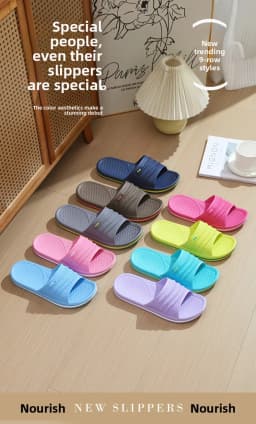 New Men and women couples' EVA slippers for home use, summer use in hotels, bathroom use, anti-slip indoor and outdoor slippers