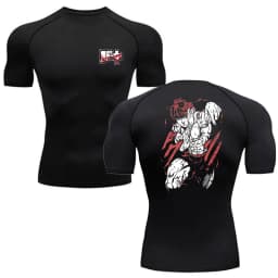 Anime Baki Hanma Men'S T Shirt Gym Fitness Boxing Outdoor Training MMA Rash Guard Tshirt Herren Jiu Jitsu Bjj Sport