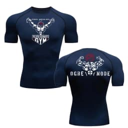 Anime Baki Hanma Men'S T Shirt Gym Fitness Boxing Outdoor Training MMA Rash Guard Tshirt Herren Jiu Jitsu Bjj Sport