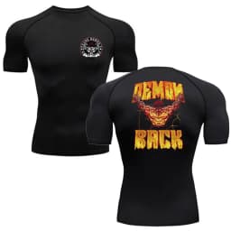Anime Baki Hanma Men'S T Shirt Gym Fitness Boxing Outdoor Training MMA Rash Guard Tshirt Herren Jiu Jitsu Bjj Sport