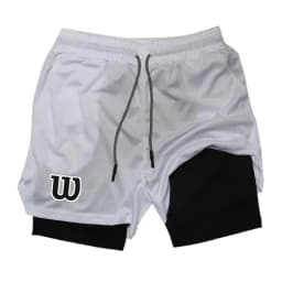 Men 2 in 1 Double Layer Running Shorts Sports Casual Gym Workout Brand Mesh Breathable Basketball running Shorts Summer2026