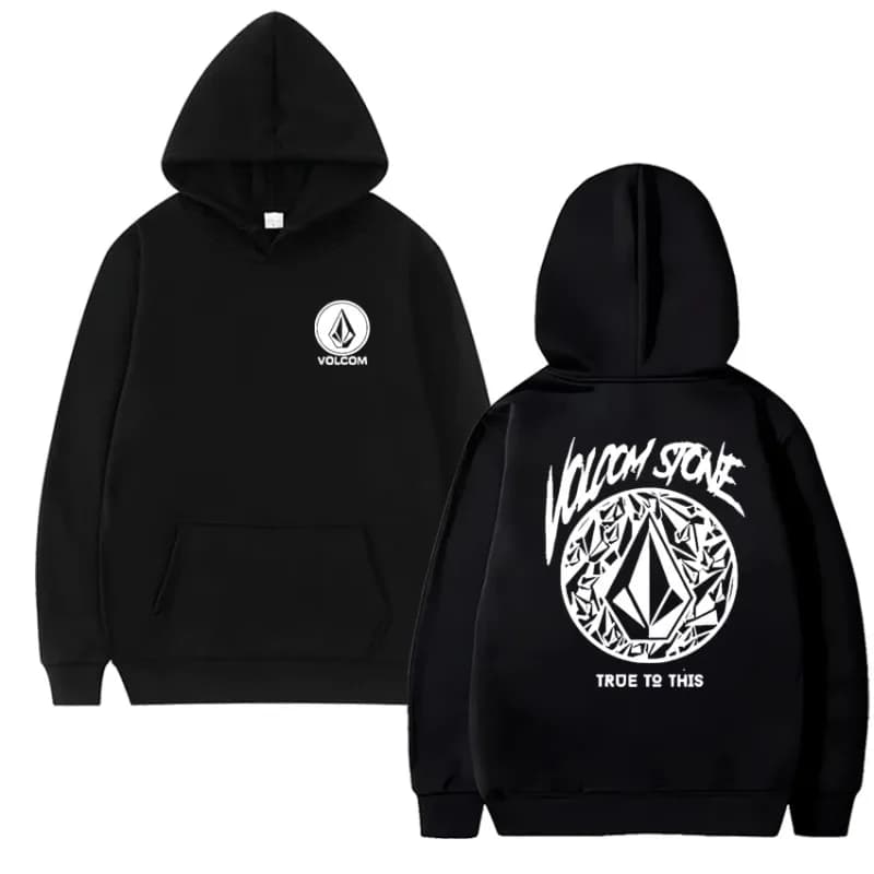 Volcom men's hoodie long-sleeved sweatshirt Hip-hop fashion casual street outdoor autumn and winter sportswear