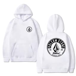 Volcom men's hoodie long-sleeved sweatshirt Hip-hop fashion casual street outdoor autumn and winter sportswear