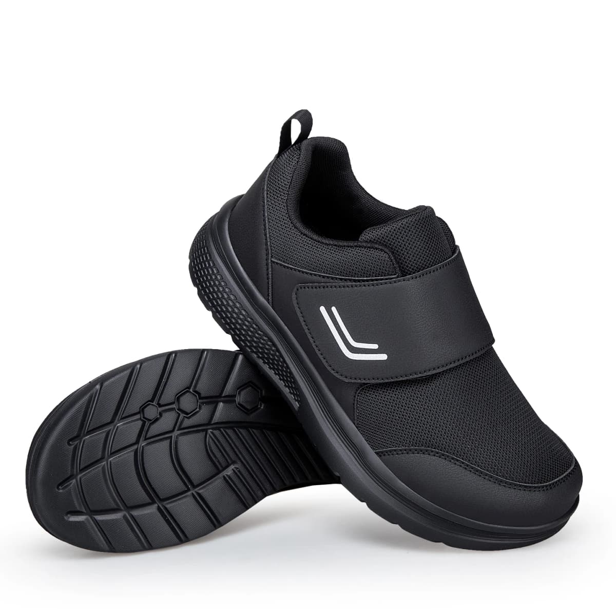 Extra Wide Men's Orthopedic Diabetic Shoes for Elderly Orthopedics Feet Swollen Adjustable Easy Top Walking Shoes Sneakers