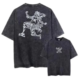 2026 New Anime ONE PIECE Anime Nika Luffy Washed T Shirt Summer Vintage Men's Women Cotton Casual Tee Top Streetwear