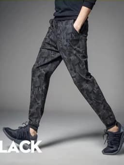 2026 new Running Sweatpants Men Camouflage Elasticity Cargo Pants Drawstring Multi Pockets Bottoms Casual Jogger Trousers