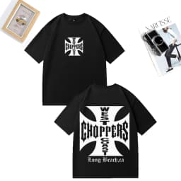 Paul Walker Shirt West Coast Choppers men T-shirt Women vintage Loose tops Cotton short sleeve Hip Hop streetwear Unisex Tshirts