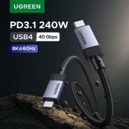 UGREEN USB4 40Gbps USB C Cable PD3.1 240W Fast Charging Cable 8K60Hz for Type-C Monitor Laptop MacBook iPhone 17 Samsung iPad