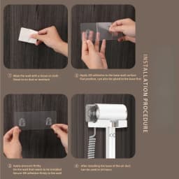 New Product: No Drilling Wall Mounted Hair Dryer With 2400W Super Power, Fast Drying, Blue Light, Silent, Hotel Home Hair Dryer