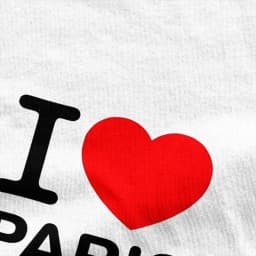 Men T Shirt I Love Paris Gifts T-Shirts Harajuku I Heart Paris France French Beach Tees Vintage Casual Tops Gift