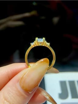 1.2CT Moissanite Diamond with Certificate Engagement Rings for Women Luxury Round Solitaire Halo Ring Wedding Jewelry
