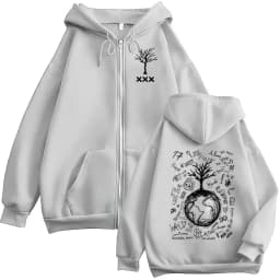 Rapper XXXTentacion Music Album 2026 Print Zipper Hoodie Men Women Casual Fashion Fleece Oversized Long Sleeve Jacket Sweatshirt