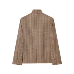 TFAFXY 2026 Spring Women Casual Blazer Long Sleeve Stand Collar Single Button Irregular Office Suit Jacket Female Coat OL