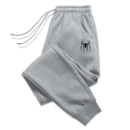 2026 New Four Seasons Casual Fashion Men's Sports Pants Spider Jogging Pants Autumn/Winter Daily Casual Pulling Rope Tray