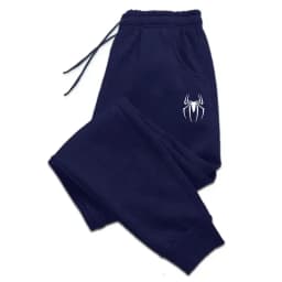 2026 New Four Seasons Casual Fashion Men's Sports Pants Spider Jogging Pants Autumn/Winter Daily Casual Pulling Rope Tray