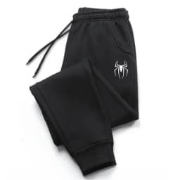 2026 New Four Seasons Casual Fashion Men's Sports Pants Spider Jogging Pants Autumn/Winter Daily Casual Pulling Rope Tray