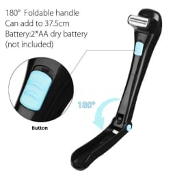 2026 Portable Back Shaver for Men Body Razor Hair Trimmer Foldable Long Handle Groomer Hair Removal