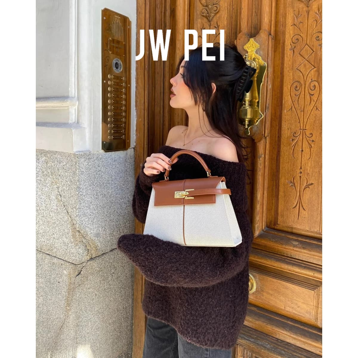 JW PEI Women's Law Stick Retro Versatile Fashion New Style 2026 Single Shoulder Handbag