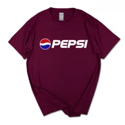2026 Summer New Trendy Brand INS Pepsi Cola Joint T-shirt Sprite Coca-Cola Men's and Women's Loose Cotton Couple's Short Sleeves