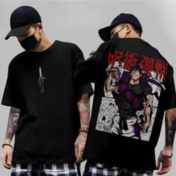 Men's Anime Jujutsu Kaisen T Shirt Toji Fushiguro Cotton Tee Women Short-sleeve Streetwear Casual Gojo Satoru 2026 New Summer