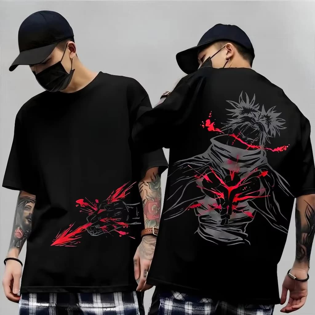 Men's Anime Jujutsu Kaisen T Shirt Toji Fushiguro Cotton Tee Women Short-sleeve Streetwear Casual Gojo Satoru 2026 New Summer
