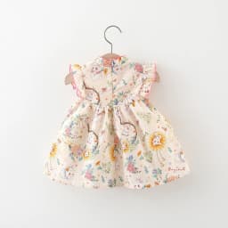 Baby Girls' Dresses Summer Floral And Cartoon-Printed Cute Girls' Dresses Sweet Chinese-Style Qipao Baby Dresses Baby Girl Cloth