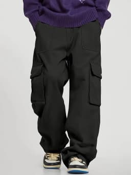 Big Pocket Wild Cargo Pants Man Loose Fit Wide Leg Baggy Cargo Pants Hip Hop Streetwear Multi-Pocket Fashion Joggers