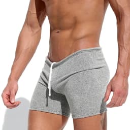 Shorts Men's Summer Casual Breathable Drawstring Shorts Solid-color Swimsuits Running And Sports Shorts Surfing Beach Vacation