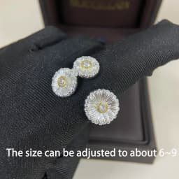 Sterling Silver Daisy Earrings, Rings, Bracelets, Italian Heavy Craftsmanship, Brushed Vintage Texture
