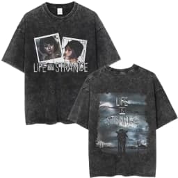 Hot Sale Game Life Is Strange Retro Washed T Shirt Men Women Casual Cotton Vintage T Shirts Unisex Fashion Oversized T-shirts
