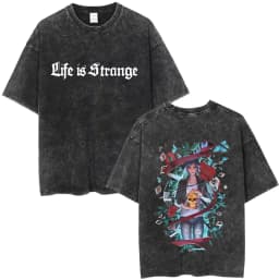 Hot Sale Game Life Is Strange Retro Washed T Shirt Men Women Casual Cotton Vintage T Shirts Unisex Fashion Oversized T-shirts