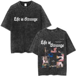 Hot Sale Game Life Is Strange Retro Washed T Shirt Men Women Casual Cotton Vintage T Shirts Unisex Fashion Oversized T-shirts