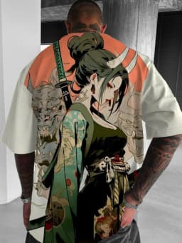 Men's and Women's Summer Fashion 3D Print Japanese Anime Printing T-shirt Casual Polyester Round Neck Casual Short Sleeve Tees