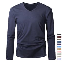 100% Cotton Men T Shirt Long Sleeve High Quality Male Tshirt Casual Fashion Tops Tee Soft Homme Clothing Black White T-shirt Men