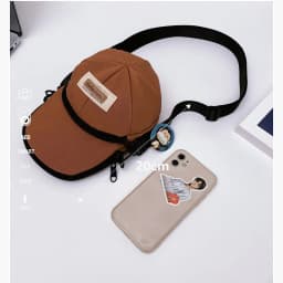 Korean Version of Ins-style Versatile Women's Crossbody Bag, Ruiying Hat, Trendy and Individualistic Men's Shoulder Bag