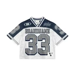 American trendy men T-shirts mesh short-sleeved quick-drying football jerseys retro streetwear men women  V-neck loose tops