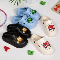 Disigner Children Slippers Cartoon Car Kids Sandals For Summer Holiday Beach Fashion Flat Lightweight Garden Shoes
