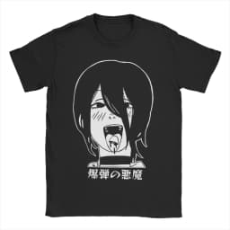 Summmer New Anime Chainsaw Man Reze Printed T-shirt Men's and Women's T-shirt Children's and Parental Clothing Boy Girl T-shirt