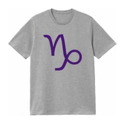 Gamzee Makara Capricorn Purple Symbol Print Comfortable T Shirt Jersey Vintage Casual Men's Clothing Women's 2026 Summer T Shirt
